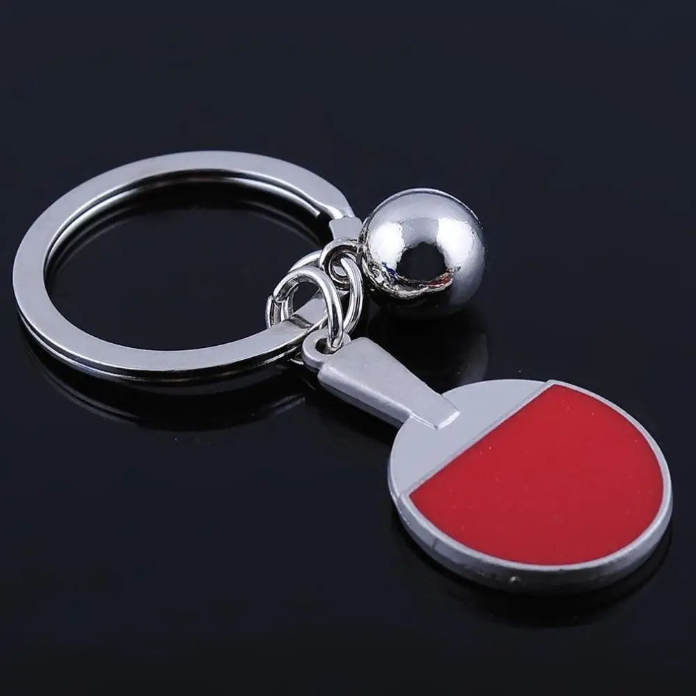 1PCS Mini Key Chain Cute Fashion Table Tennis Keychain Sport Ball KeyChain Car Bike Keyring Souvenir Gift