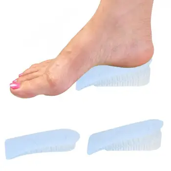 

1 Pair 42mm Height Increase Half Cushion Unisex Lift Shoe Heel Insert Pad Women Men TPR Heightening Insoles