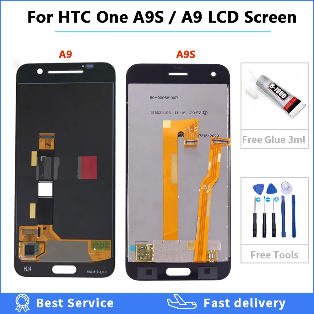 Класс AAA AMOLED 5 0 'для htc A9 ЖК дисплей для one A9S/A9 сенсорный дигитайзер сборка 100%