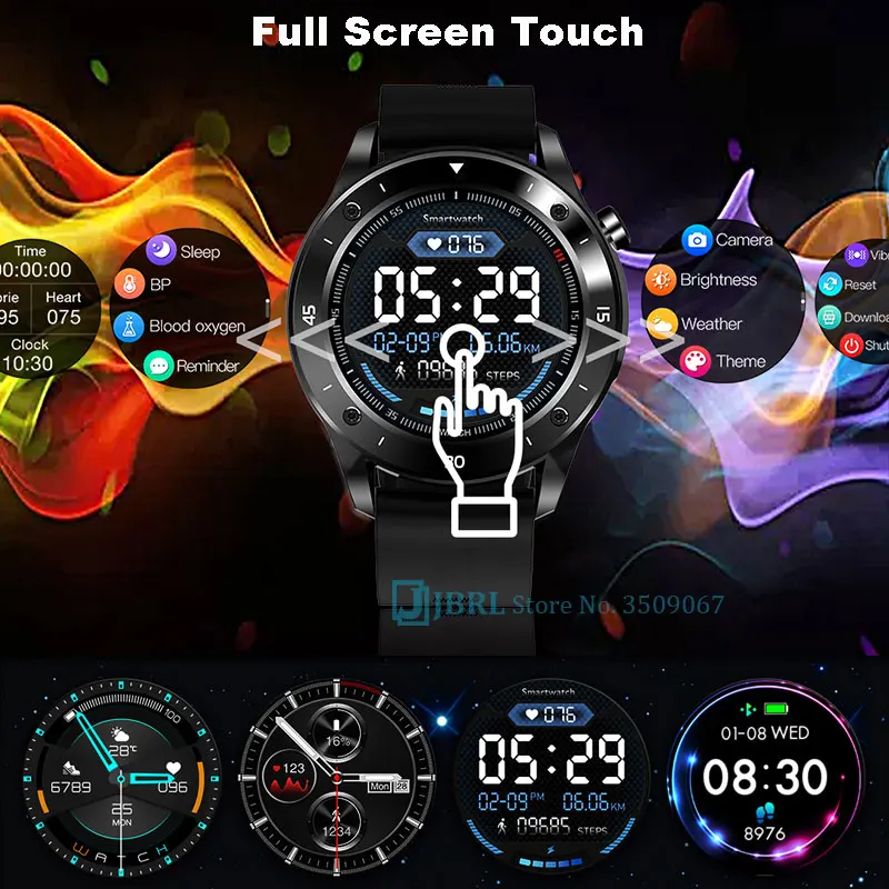 US $27.99 Stainless Steel Smart Watch Men Smartwatch Electronics Smart Clock For Android IOS Fitness Tracker Sport Bluetooth Smartwatch