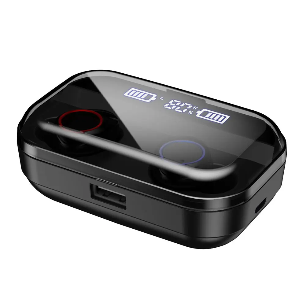 TWS 5,0 bluetooth-наушники Беспроводная мини-гарнитура водонепроницаемые наушники дисплей питания наушники с зарядным устройством спортивные наушники