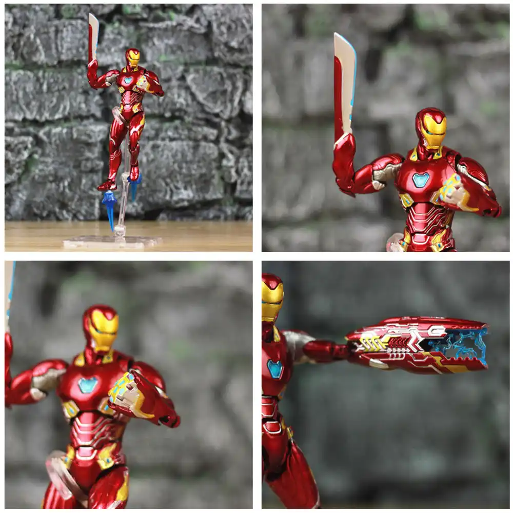 Iron Man MK50 HT Weapons Set 6" Action Figure Ironman Nano Mark 50 85