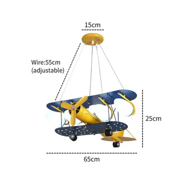 

Nordic Cartoon LED Pendant Lights For Bedroom Boys Hanging Lamp Kids Airplane HangLamp Children Lighting Fixtures