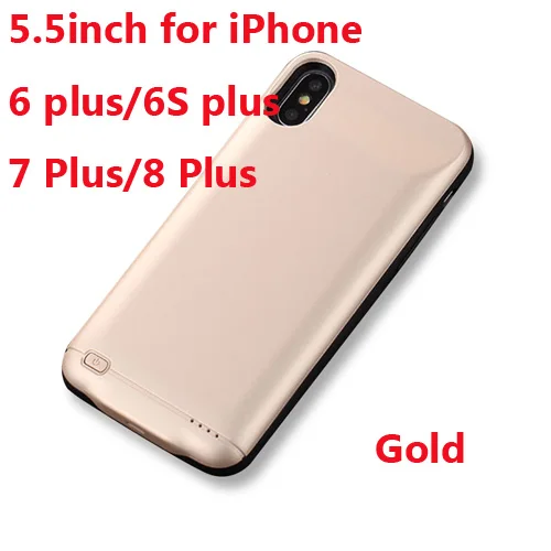 6P 6SP i7P i8P Gold Хит 10000 мАч чехол для зарядного устройства для iphone 6 6s 7 8 Plus внешний аккумулятор чехол для зарядки для iphone X XS Max XR 6 s Чехол для аккумулятора - Цвет: 6P 6SP i7P i8P Gold