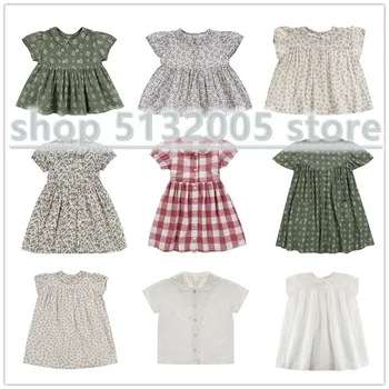 

IN STOCK LLC Children's Clothing Small Fresh Floral Dress 2020 Summer New Princess Dress Cardigan Dress