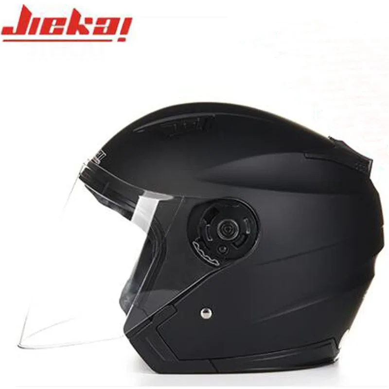 JIEKAI Половина лица moto rcycle шлем моющаяся подкладка с двумя линзами moto шлемы moto cicleta cascos moto rbike винтажные шлемы