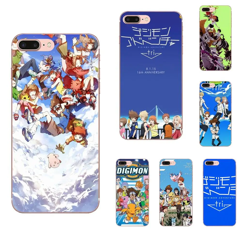 Мягкий чехол из ТПУ с рисунком Digimon Adventure Tri для Samsung Galaxy S20 S10 Plus 5G Ultra S10e A51 A71 A40 A10 S7 S8