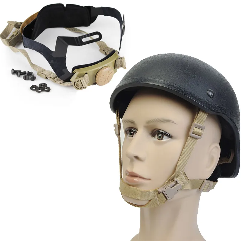 Военный Тактический шлем предохранительный Элемент страйкбол Пейнтбольный шлем циферблат блокировки ременное крепление быстрые аксессуары для шлема