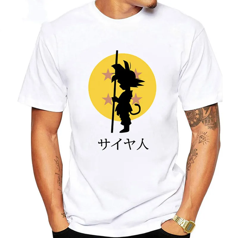 

New Fashion 2018 100% cotton The Dragon Ball print funny men T Shirt To Beat Goku-Krillin casual o-neck mens Tshirt