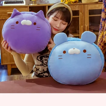 

40cm Colorful Animals Plush Pillow Soft Stuffed Rabbit Cat Mouse Duck Plush Toys Gift Doll Sofa Bed Cushion Cartoon Home Decor