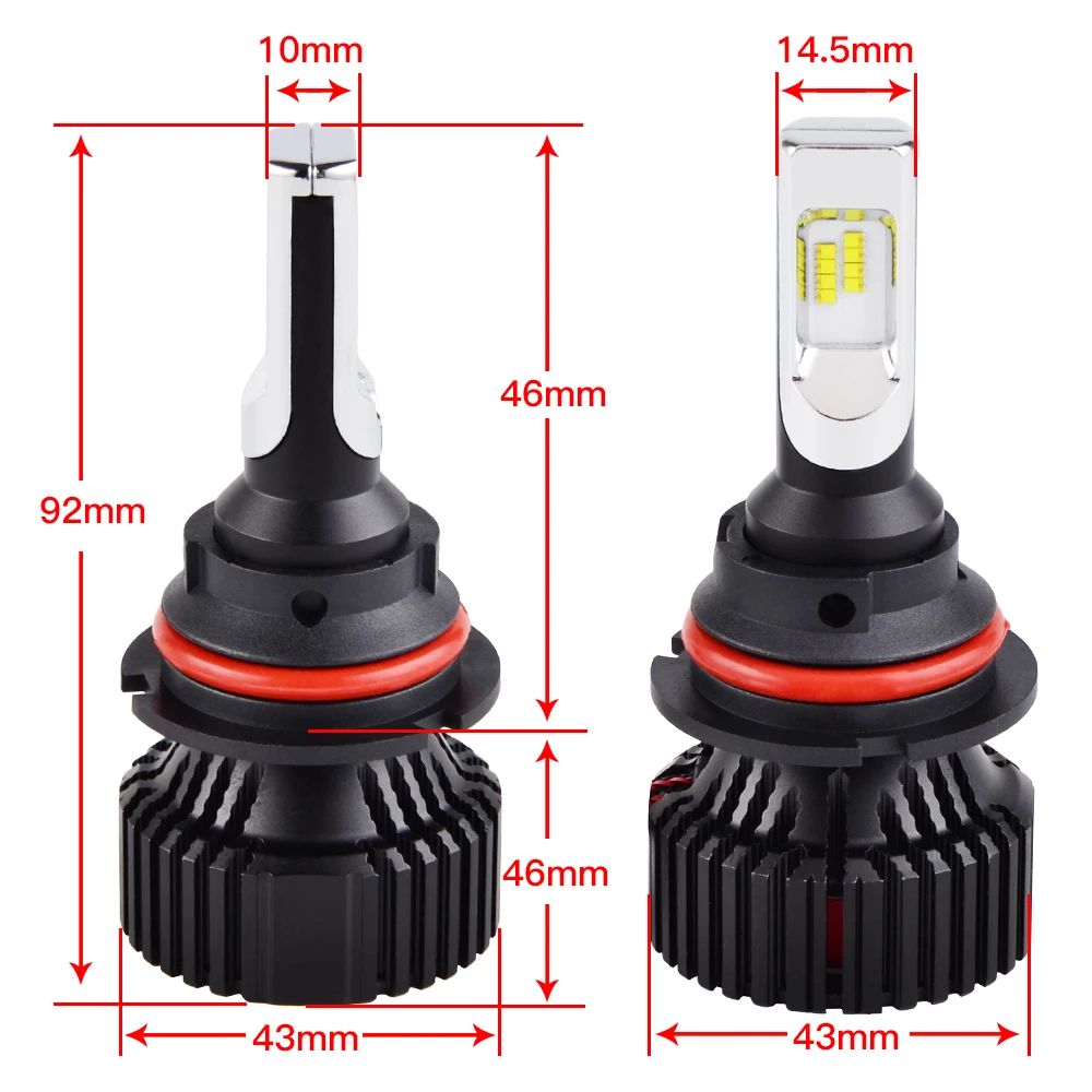 H2CNC 9004 Canbus автомобильный головной светильник светодиодный авто лампы для Chevrolet