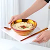 Japanese Stainless Steel Ramen Instant Noodles Bowl Large Rice Soup Salad Double layer Bowl For Restaurant Kitchen Tableware 5