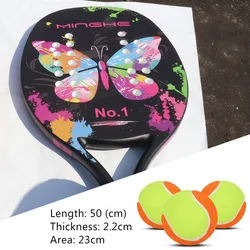 Adult Professional Full Carbon Beach Tennis Paddle Racket Butterfly Soft EVA Raqueta Paddle Unisex Equipment Padel