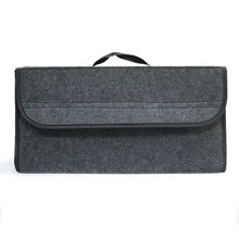 Portable Car Trunk Storage Organizer Foldable Felt Cloth Storage Box Case Auto Interior Stowing Tidying Container Bags