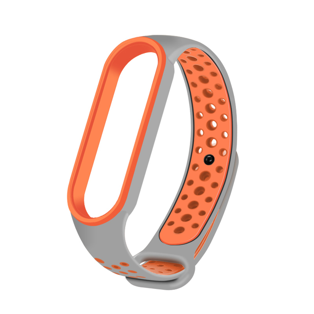 Breathable Strap For Mi Band 6 5 4 3 Silicone Replacement Band Wristband Dual Color Bracelet on MiBand6 Miband5 Straps