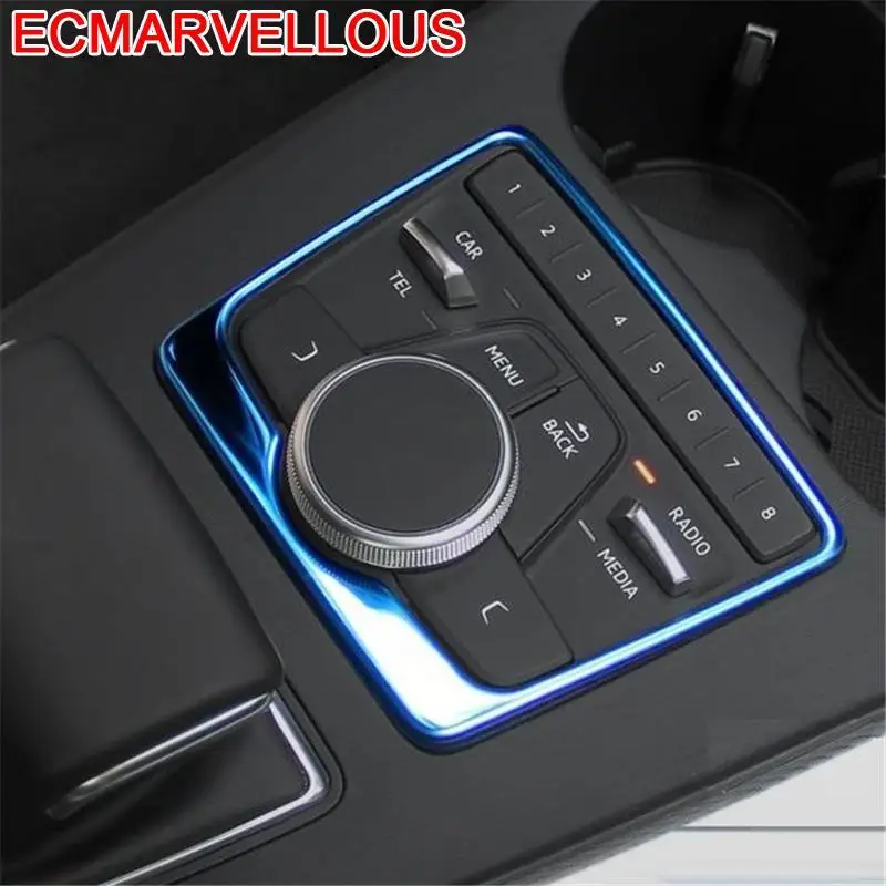 

Auto Control System Gear Steering Wheel Multimedia Automobile Chromium Decorative Car Styling Accessories 17 18 19 FOR Audi A4L