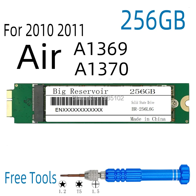 SSD для AIR 2010 2011 A1369 MC503 256 ГБ MC965 MC966 A1370 MC505 MC506 MC968 MC969 | Компьютеры и офис