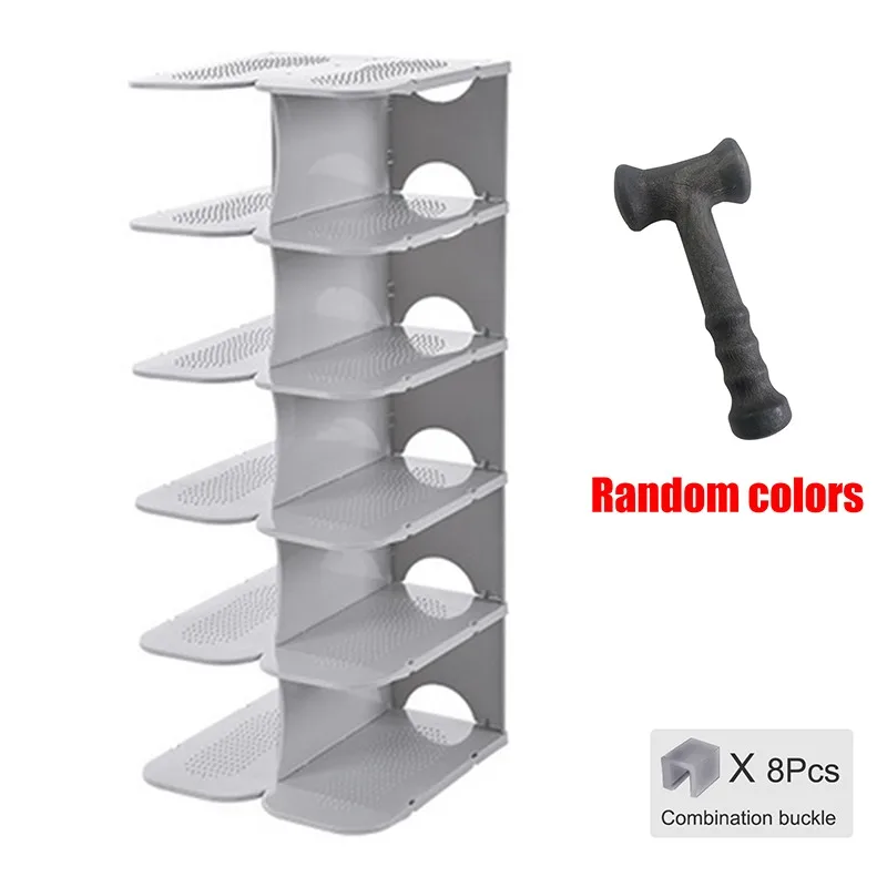 Diy Assembly 6 Layers Stackable Shoe Organizer Shoe Shelf Shoe Rack Stand Space Saving Shoe Hanger Shoe Box Cabinet Storage Rack Shoe Hanger AliExpress