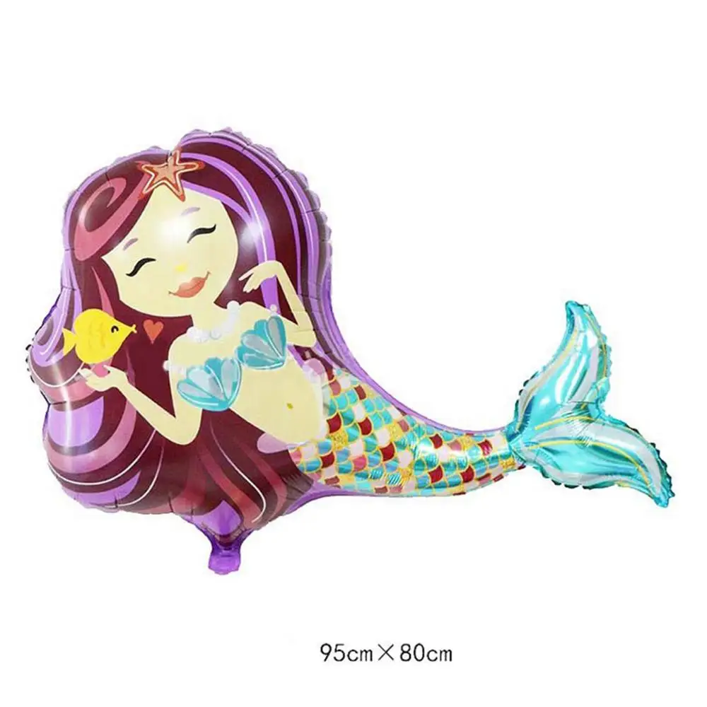 Mermaid Balloons 3 Taoup 1 шт. градиентный цвет блестки маленький брелок с хвостом русалки День Рождения Декор для девочек Дети Русалка тема украшения - Цвет: Mermaid Balloons 3