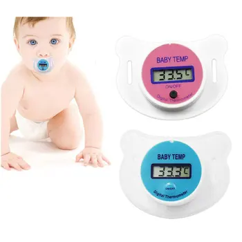 

Baby Nipple Thermometer Forehead Digital ABS Temperature Measuring Tools Mouth Digital LCD Display