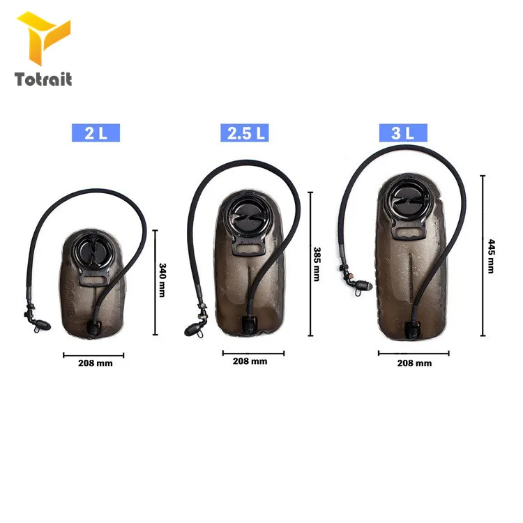 Tactical Airsfoft TPU 2L 2.5L 3L сумка для воды на открытом воздухе спортивный рюкзак велосипедный водный гидратационный пузырь Велоспорт Кемпинг Туризм Охота