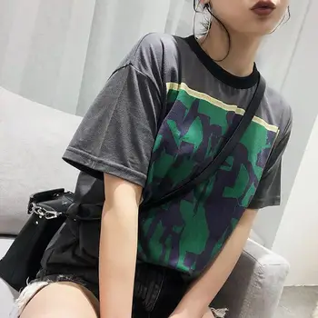 

Women T-shirt 2019 Summer New Letter Print Short Sleeve