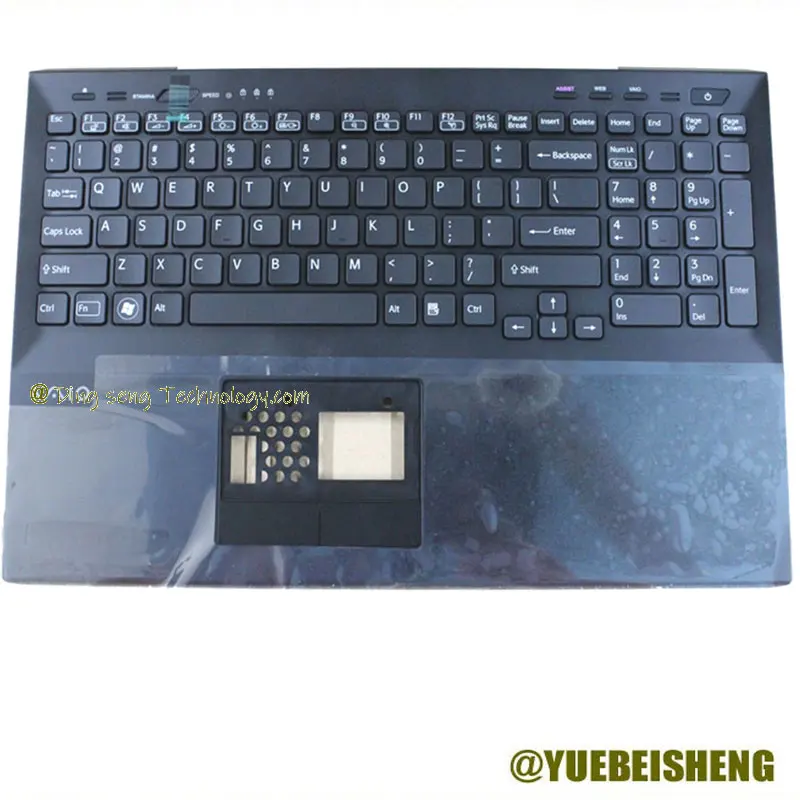 

YUEBEISHENG New/org For SONY Vaio PCG-41414N Palmrest US Keyboard Upper cover,Backlight
