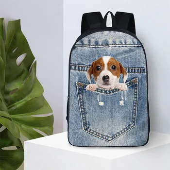 

Laptop Backpack for men Women Bag Pet Dog Printing School Bag For teens Large Capacity Students Book Bags Laptop Bag