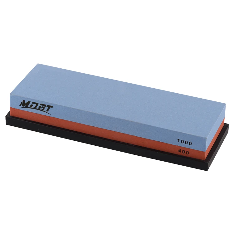 400 1000 Knife Sharpener Stone Double Side grit whetstone for Kitchen sharpening tool bamboo base Sharpener Angle Guide1000/6000 - Цвет: 400 1000