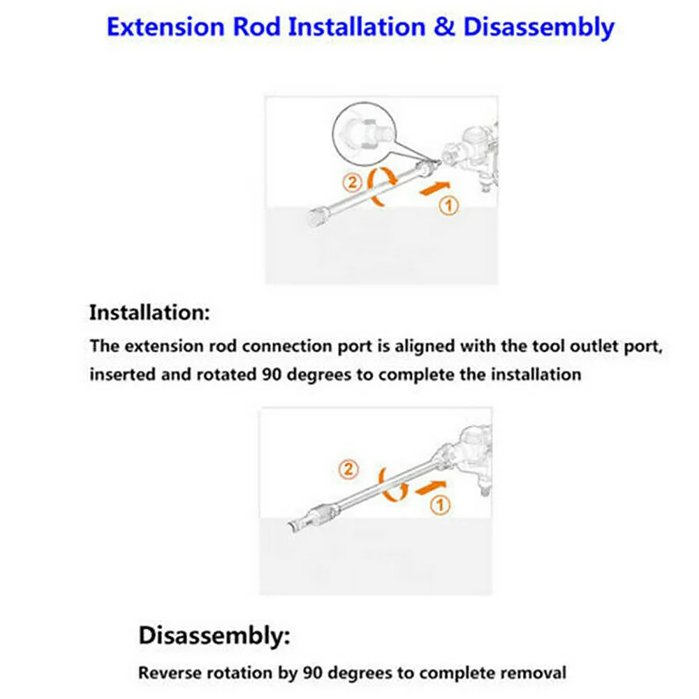 

Easy Install High Pressure Replacement Watertight Extension Rod Adapter Outdoor Cleaning Portable Car Washing For Worx WU629