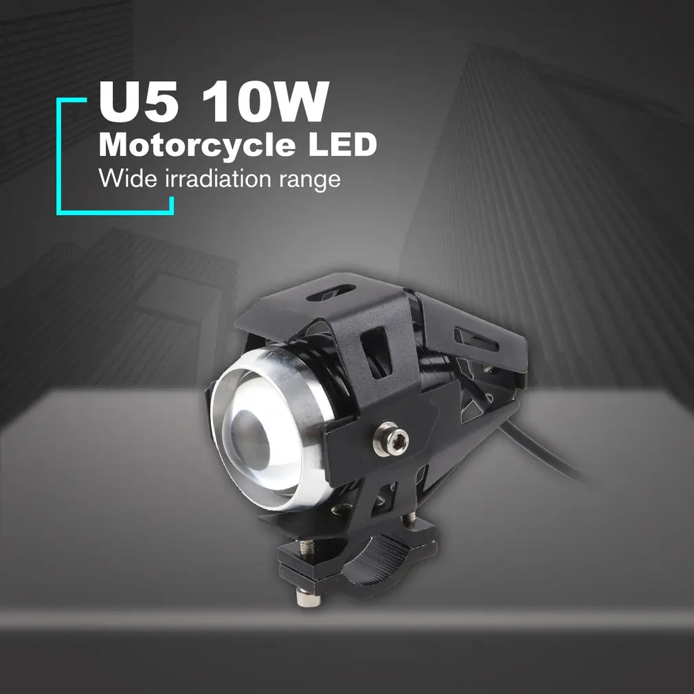 

U5 10W Motorcycle LED Lamp Headlight 12V 3000LMW Motorbike Driving Spotlights Headlamp Motor Spot Head Light Lamp DRL