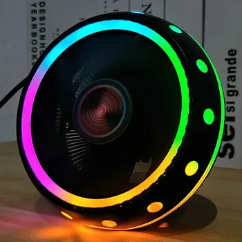 

2020 New Desktop Computer For MAD Interl CPU Radiator Colorful Luminous Fan LED Streamer Silent CPU Fan Cooling Fan