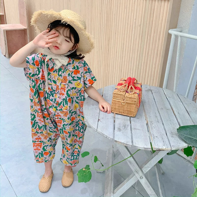 macacão macacão casual japanes & coreano meninas palysuit bebê crianças roupas