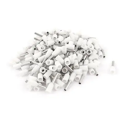 

200Pcs Wire Crimp Connector Insulated Ferrule Pin Cord End Terminal AWG18 White