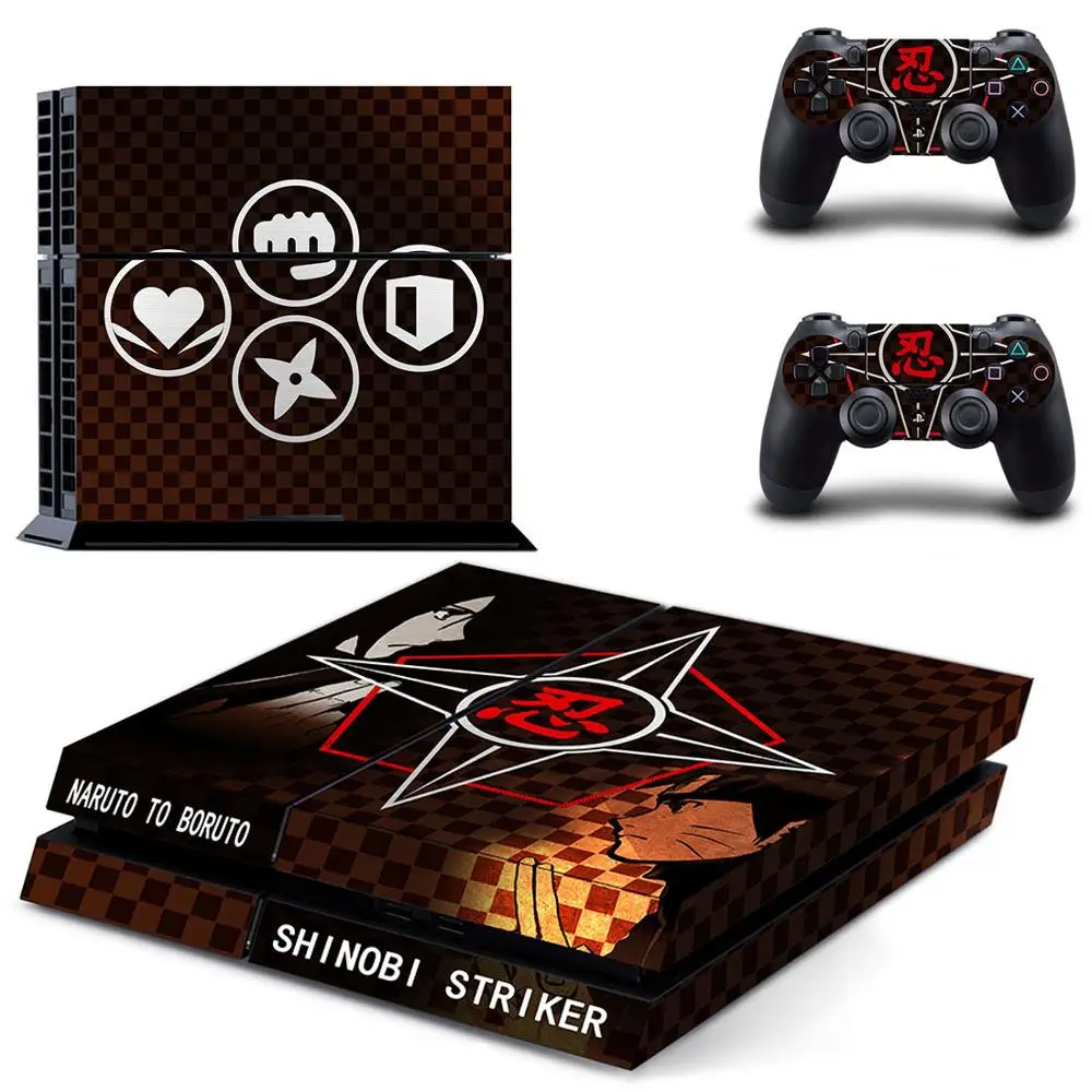 Naruto to Boruto Shinobi Striker sticker s PS4 Skin PS 4 sticker Play station 4 SkinsFor playstation 4 консоль и 2 контроллера