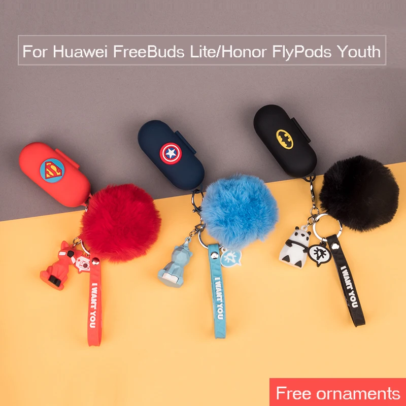 Мягкий силиконовый чехол для HUAWEI Flypods Lite для Honor FlyPods Молодежная версия силиконовый чехол Пылезащитный/противоударный мягкий защитный чехол