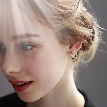 

Earings Fashion Jewelry Hollow Star Ferris Wheel Magic Rhinestone Earrings Punk Earrings For Women Luxury Wholesale