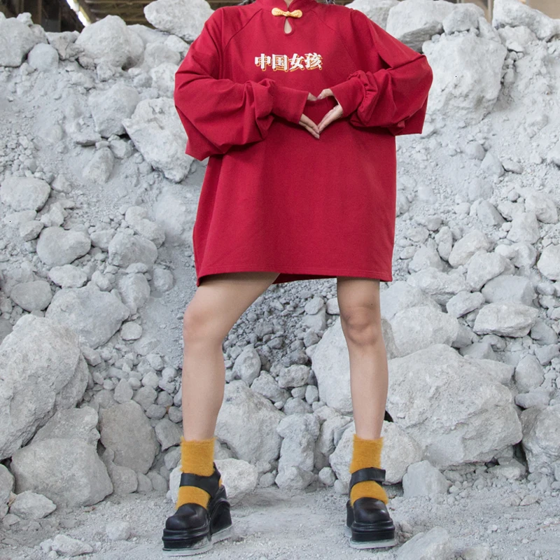 Carta para Mulheres Harajuku Estilo Chinês Lanterna Manga Solta Hoodies Roupas Streetwear 39 Moda Feminina