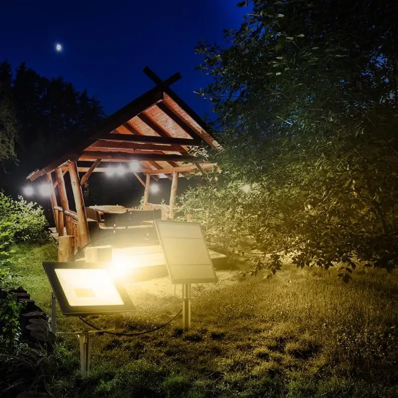 48LED Открытый водонепроницаемый Солнечный настенный светильник освещение энергосберегающие уличные дворы дорожка лампа с полюсом открытый садовый путь Декор