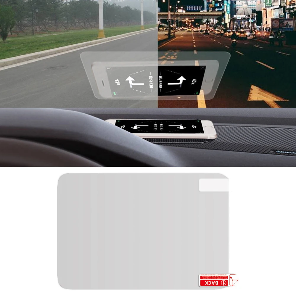 car decals HUD Film Universal Car Head-up Display Transparent Film Reflective Windshield Film GPS Navigation Tools funny truck stickers