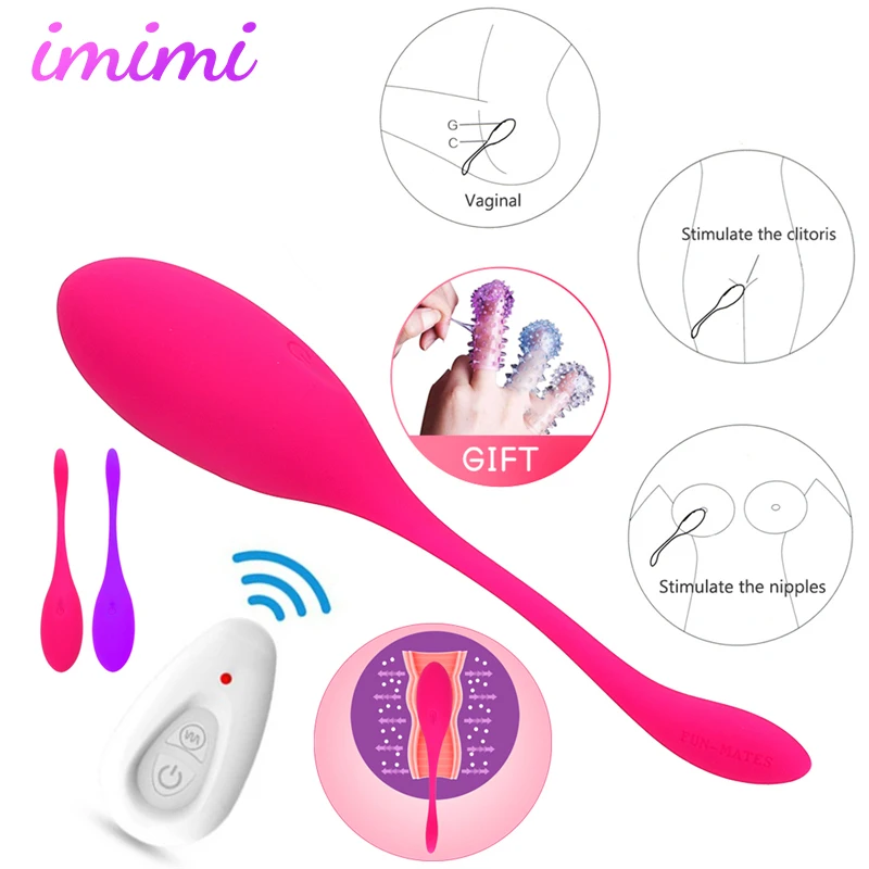 Rechargeable Wireless Remote Control Vibrating Egg Clitoris Stimulator Bullet Egg Vibrator Vaginal Masseger Sex Toys for Woman