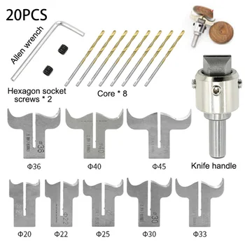 

20mm-45mm Lucky Buckle Buddha Beads Ball Blade Woodworking Tools Wooden Drill