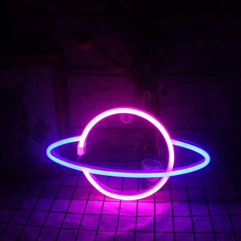 lampu led neon alam semesta panel tanda malam lampu dinding lampu gantung untuk anak anak kamar bayi rumah pesta pernikahan dekorasi natal hadiah