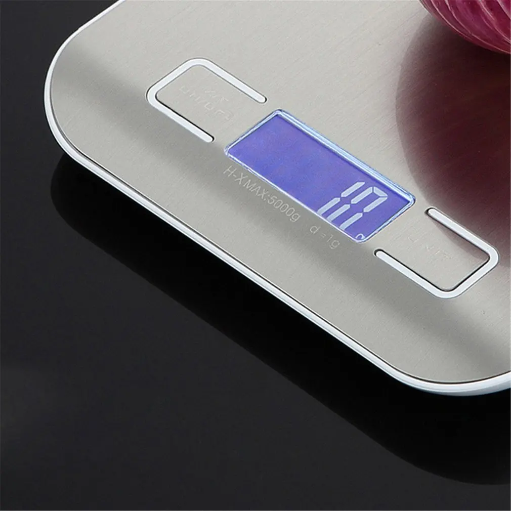 

Household Kitchen Scale Electronic Food Scales Diet Scales Measuring Tool Slim LCD Digital Electronic Weighing Scale