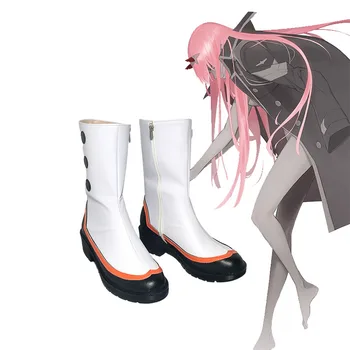

darling in the franxx ichigo hiro zero two lolita Shoes cosplay Ladies fashion leisure cartoon PU leather shoes
