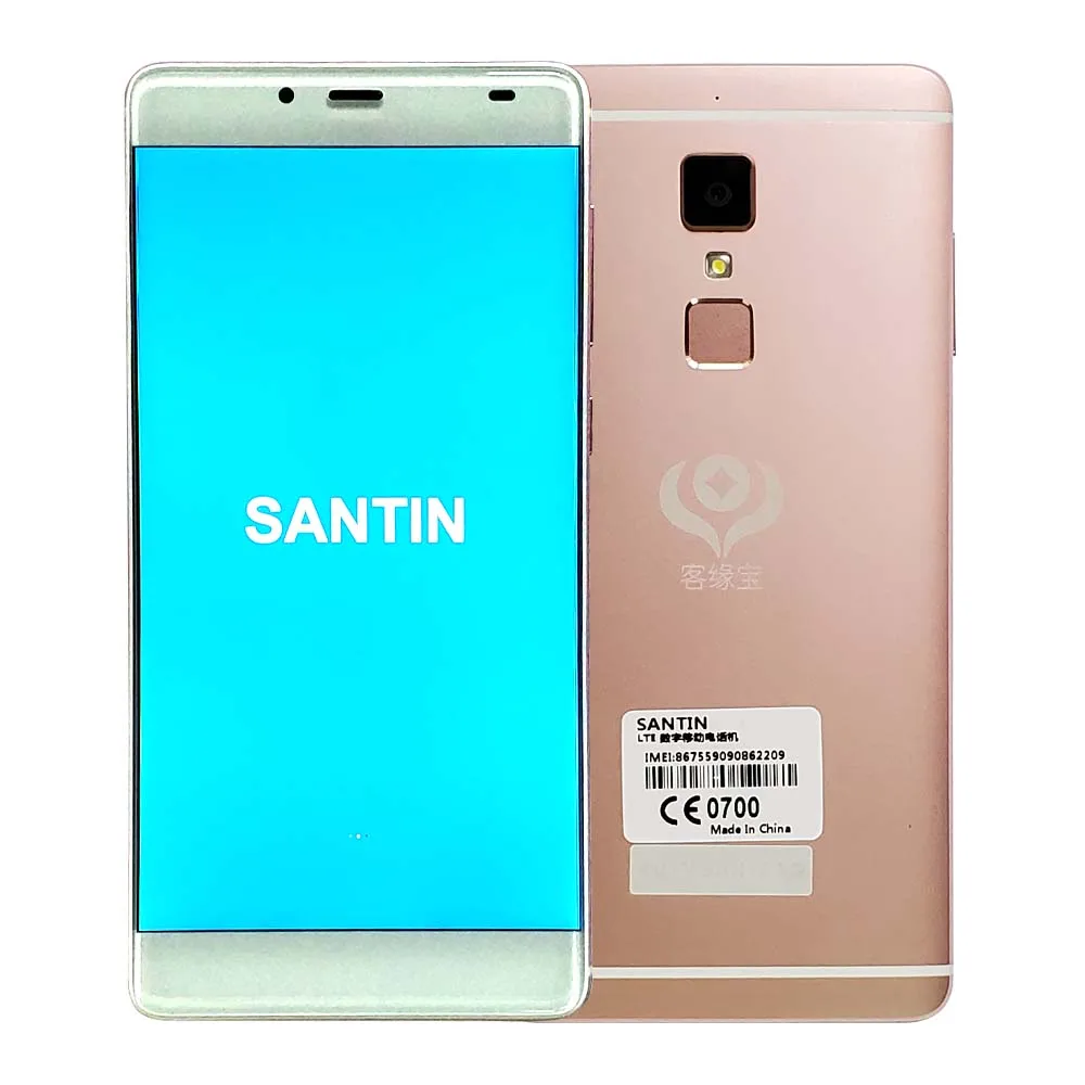 Rose Golden SANTIN KE1 5,25 ''Full HD 2.5D экран металлический корпус Touch ID 4G LTE смартфон четырехъядерный телефон MTK6735 2 Гб ram 16 Гб rom сотовый телефон - Цвет: Rose Golden