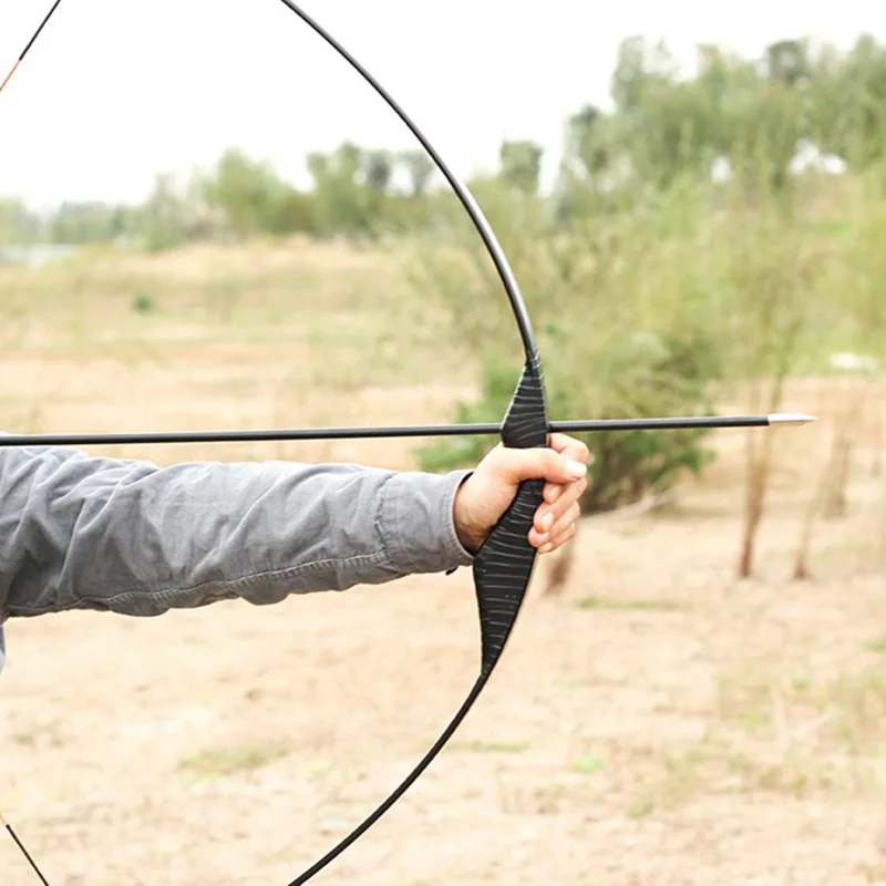 

One-Piece Bow Straight Bow Outing Scenic Spot Arrow Pavilion Bow and Arrow Shooting Set Outdoor Sports Compound Bow