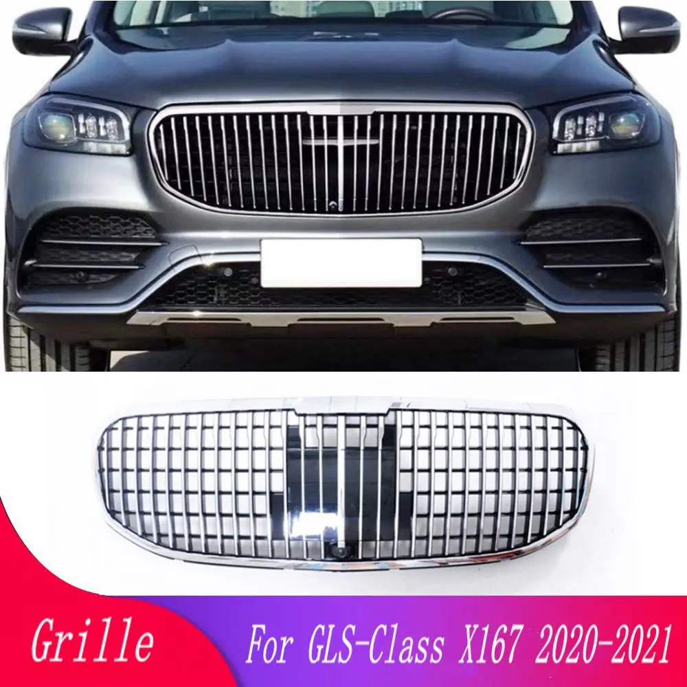 

Car front bumper grille For Mercedes-Benz GLS-Class X167 GLS450 GLS580 2020-2021 For Maybach GT style car styling middle grille