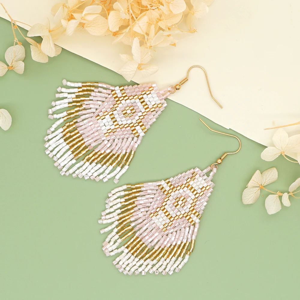 Серьги Go2boho ручной работы с бусинами серьги для женщин ювелирные изделия родные