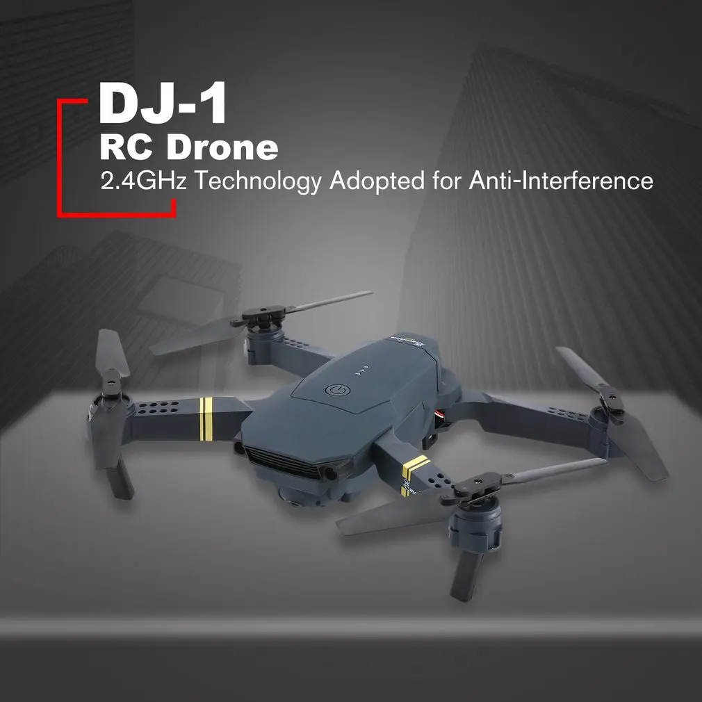 Для DJ-1 складной Радиоуправляемый Дрон 2.0MP широкоугольная камера высота удержания Безголовый режим RC Квадрокоптер самолет камера с 3 батареями